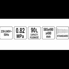 Cuva pentru sablat 90 L Yato YT-55840..